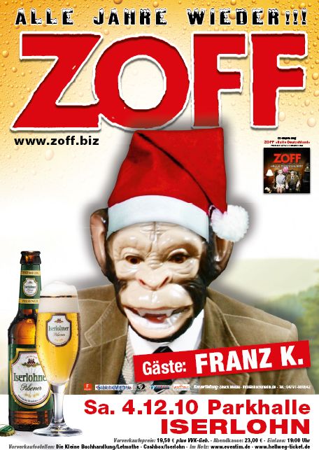 ZOFF am 04.12.2010 in der Parkhalle Iserlohn